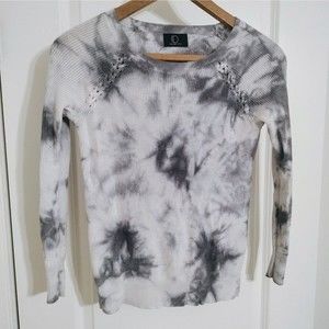 Identity Tye Dyed Braided Sweater